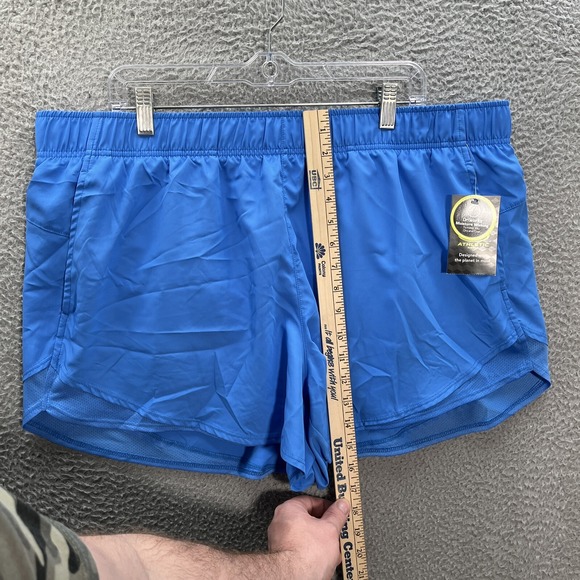 Athletic Works Shorts Womens 2XL XXL Blue Dri Works Lined Jogging Gym Athleisure - Picture 6 of 8